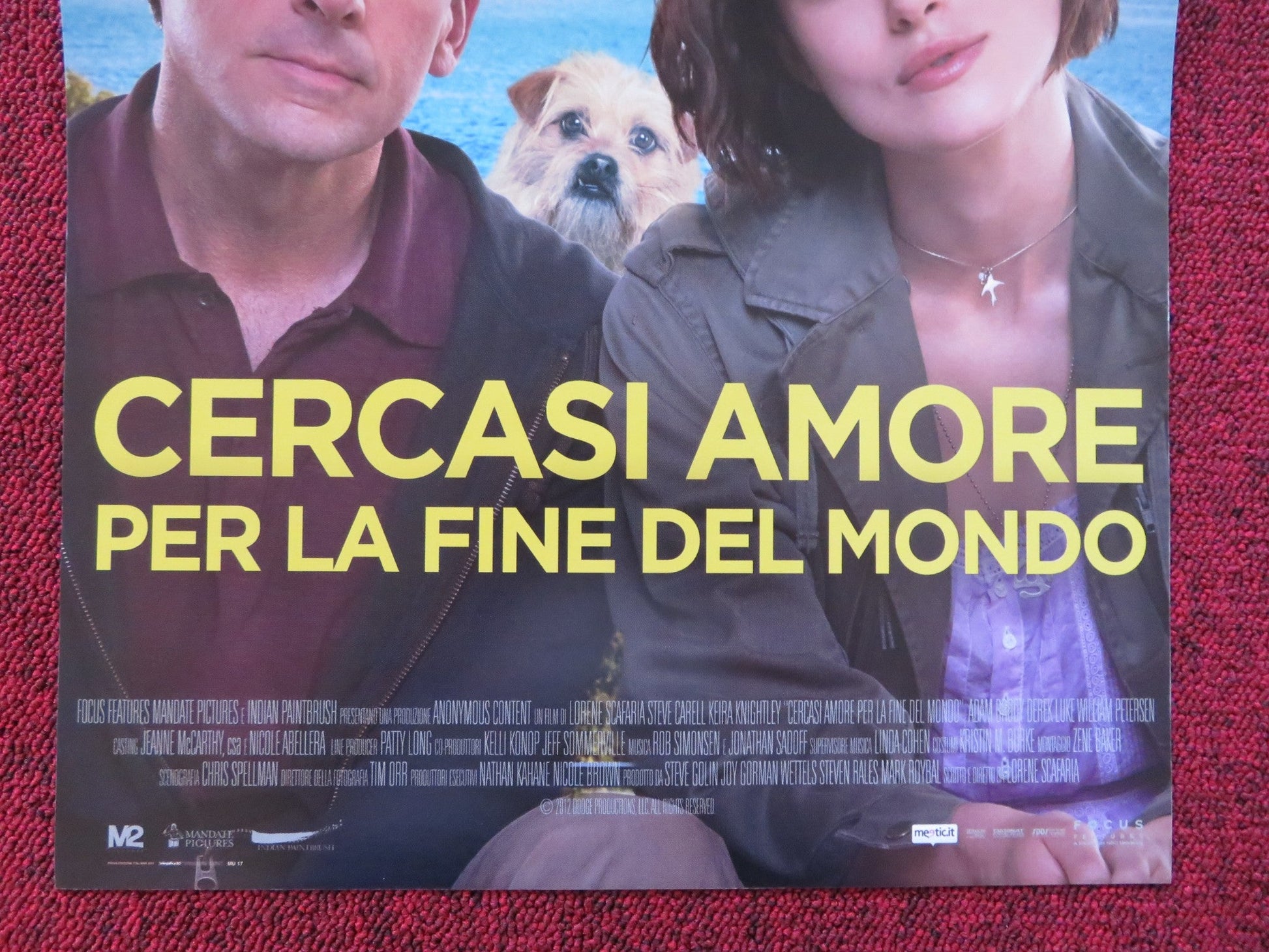 SEEKING A FRIEND FOR THE END OF THE WORLD ITALIAN LOCANDINA POSTER CARELL 2012 Rendezvous Cinema Movie posters