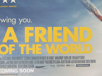 SEEKING A FRIENDS FOR THE END OF THE WORLD UK QUAD (30"x 40") ROLLED POSTER 2012 Rendezvous Cinema Movie posters
