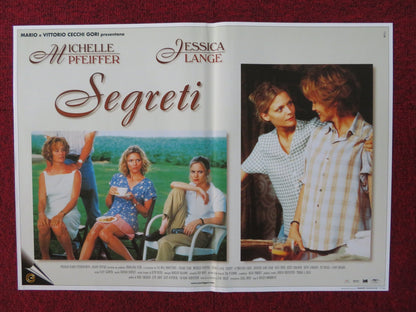 SEGRETI - A ITALIAN FOTOBUSTA POSTER MICHELLE PFEIFFER JESSICA LANGE 1997 Rendezvous Cinema Movie posters