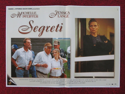 SEGRETI - D ITALIAN FOTOBUSTA POSTER MICHELLE PFEIFFER JESSICA LANGE 1997 Rendezvous Cinema Movie posters