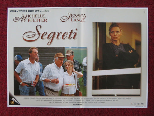 SEGRETI - D ITALIAN FOTOBUSTA POSTER MICHELLE PFEIFFER JESSICA LANGE 1997 Rendezvous Cinema Movie posters