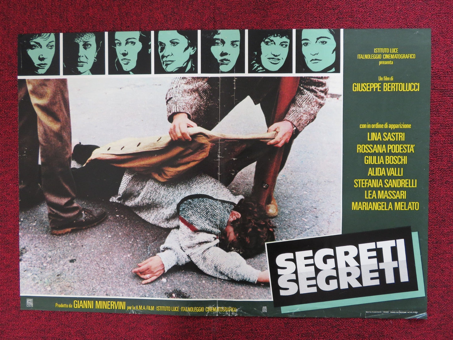 SEGRETI SEGRETI ITALIAN FOTOBUSTA POSTER LINA SASTRI ROSSANA PODESTA 1985 Rendezvous Cinema Movie posters