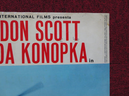 SEGRETISSIMO ITALIAN FOGLIO POSTER GORDON SCOTT MAGDA KONOPKA 1967 Rendezvous Cinema Movie posters