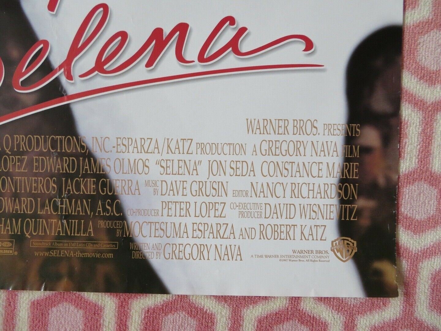 SELENA US ONE SHEET ROLLED POSTER JENNIFER LOPEZ 1997 Movie posters