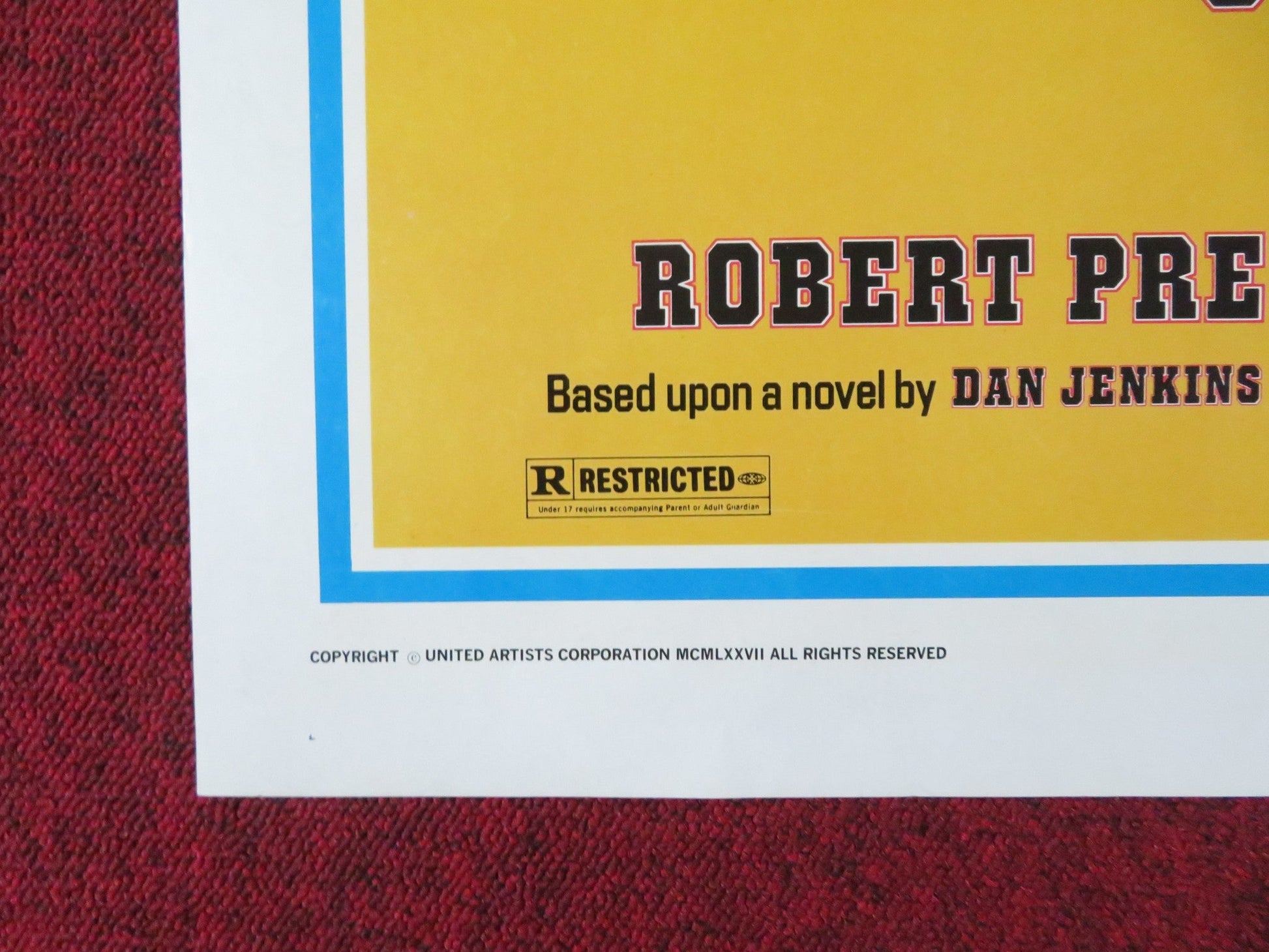 SEMI - TOUGH FOLDED US ONE SHEET POSTER BURT REYNOLDS KRIS KRISTOFFERSON 1977 Rendezvous Cinema Movie posters