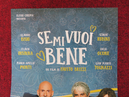 SEMI VUOI BENE ITALIAN LOCANDINA POSTER CLAUDIO BISIO SERGIO RUBINI 2019 Rendezvous Cinema Movie posters