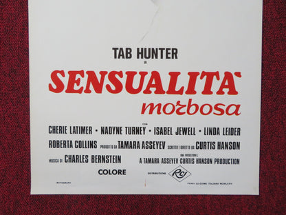 SENSUALITA MORBOSA ITALIAN LOCANDINA POSTER TAB HUNTER CHERIE LATIMER 1974 Rendezvous Cinema Movie posters