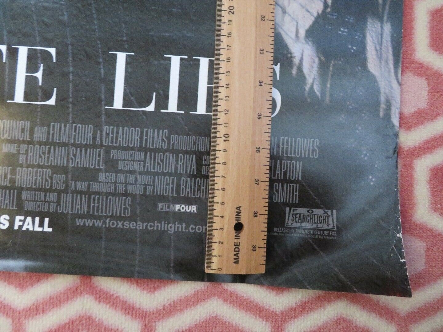 SEPARATE LIES US ROLLED POSTER EMILY WATSON TOM WILKINSON 2005 Rendezvous Cinema Movie posters