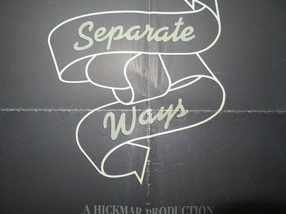 SEPARATE WAYS US ONE SHEET POSTER KAREN BLACK TONY LO BIANCO 1981 Movie posters