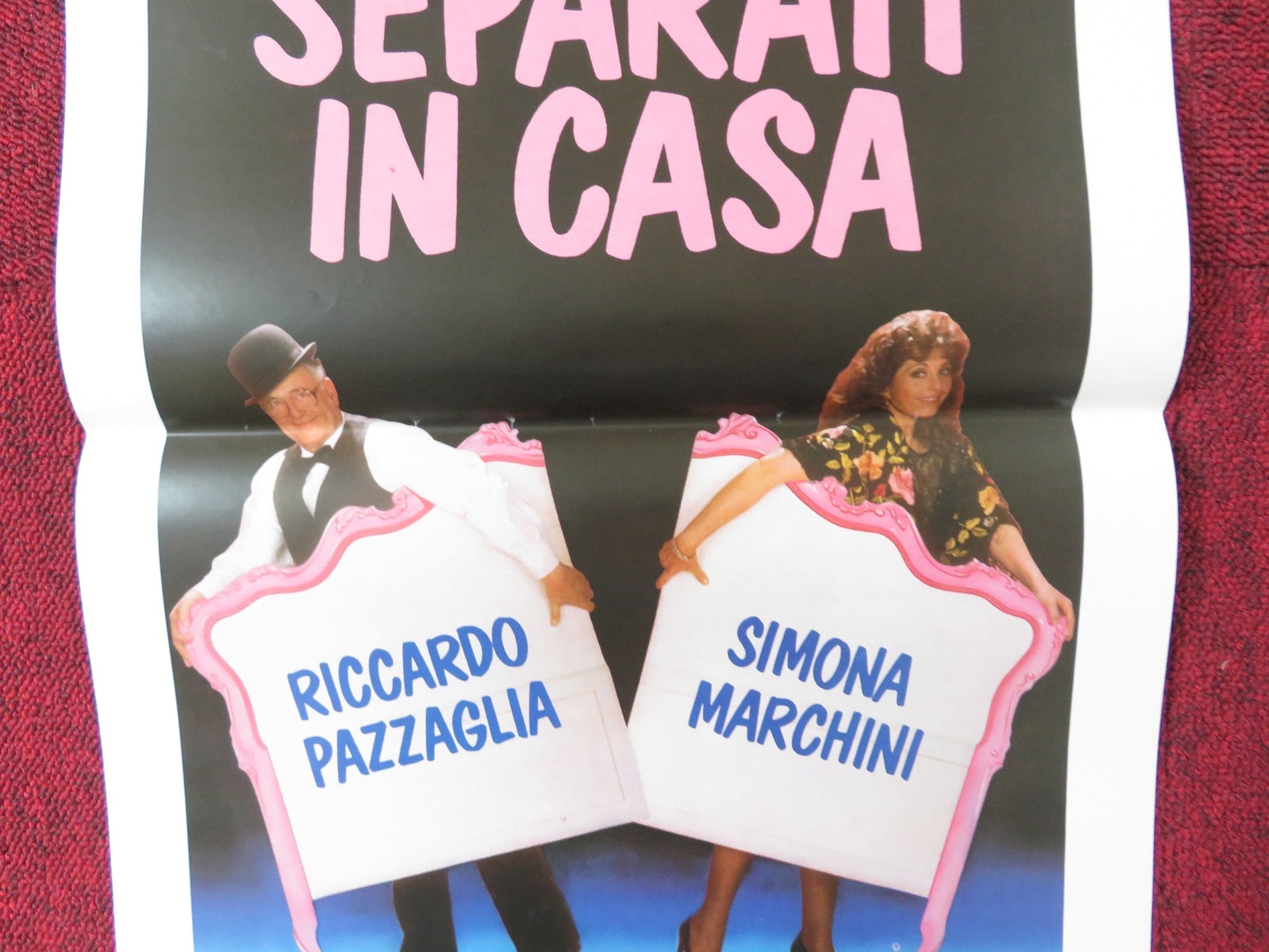 SEPARATI IN CASA ITALIAN LOCANDINA POSTER RICCARDO PAZZAGLIA S. MARCHINI 1986 Rendezvous Cinema Movie posters