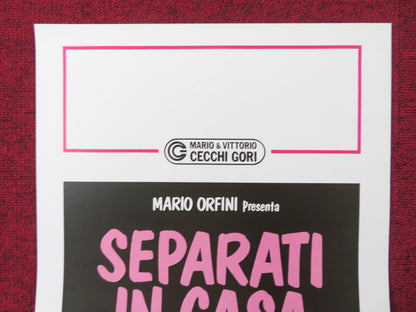 SEPARATI IN CASA ITALIAN LOCANDINA POSTER RICCARDO PAZZAGLIA S. MARCHINI 1986 Rendezvous Cinema Movie posters
