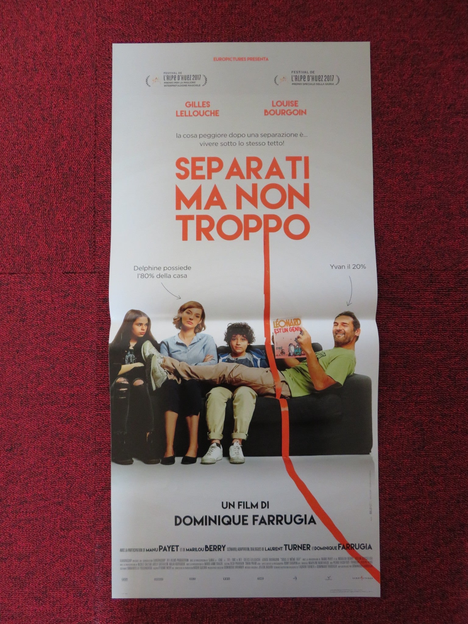 SEPARATI MA NON TROPPO ITALIAN LOCANDINA POSTER GILLES LELLOUCHE 2017 Rendezvous Cinema Movie posters