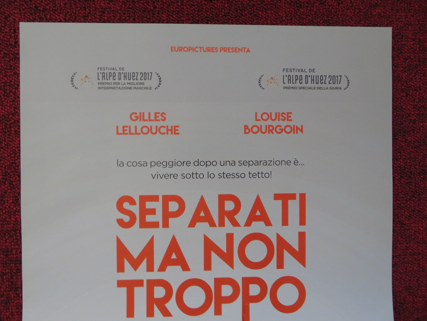 SEPARATI MA NON TROPPO ITALIAN LOCANDINA POSTER GILLES LELLOUCHE 2017 Rendezvous Cinema Movie posters