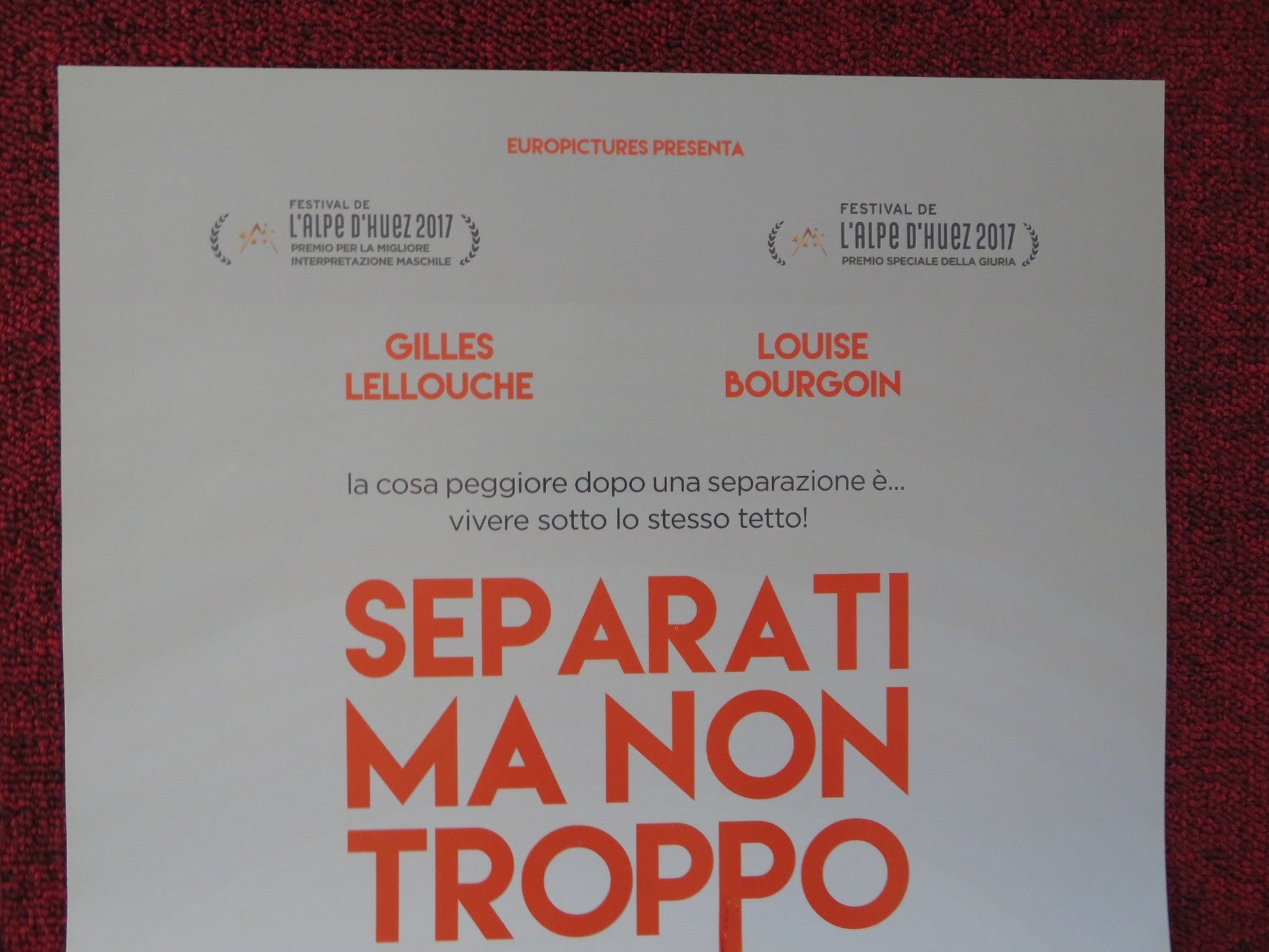 SEPARATI MA NON TROPPO ITALIAN LOCANDINA POSTER GILLES LELLOUCHE 2017 Rendezvous Cinema Movie posters