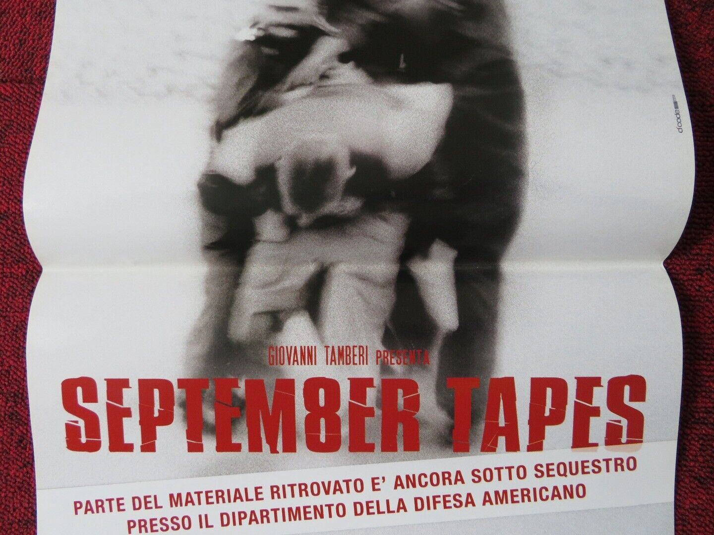 SEPTEM8ER TAPES ITALIAN LOCANDINA (26"x12.5") POSTER GEORGE CALIL 2004 Movie posters
