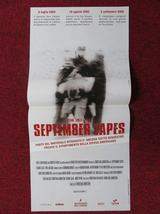 SEPTEM8ER TAPES ITALIAN LOCANDINA (26"x12.5") POSTER GEORGE CALIL 2004 Movie posters