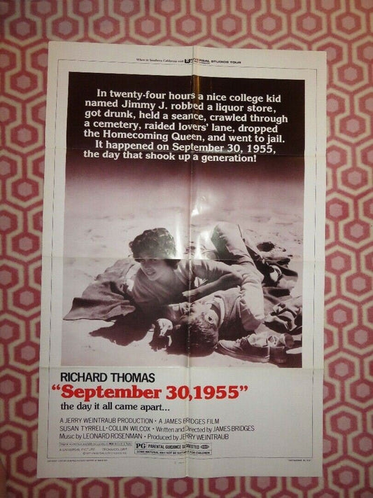 September 30, 1955 FOLDED US ONE SHEET POSTER RICHARD THOMAS 1977 - Rendezvous Cinema