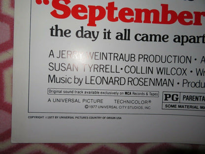 September 30, 1955 FOLDED US ONE SHEET POSTER RICHARD THOMAS 1977 - Rendezvous Cinema