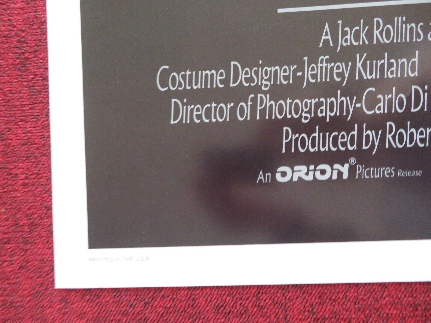 SEPTEMBER FOLDED US ONE SHEET POSTER WOODY ALLEN MIA FARROW 1987 Movie posters