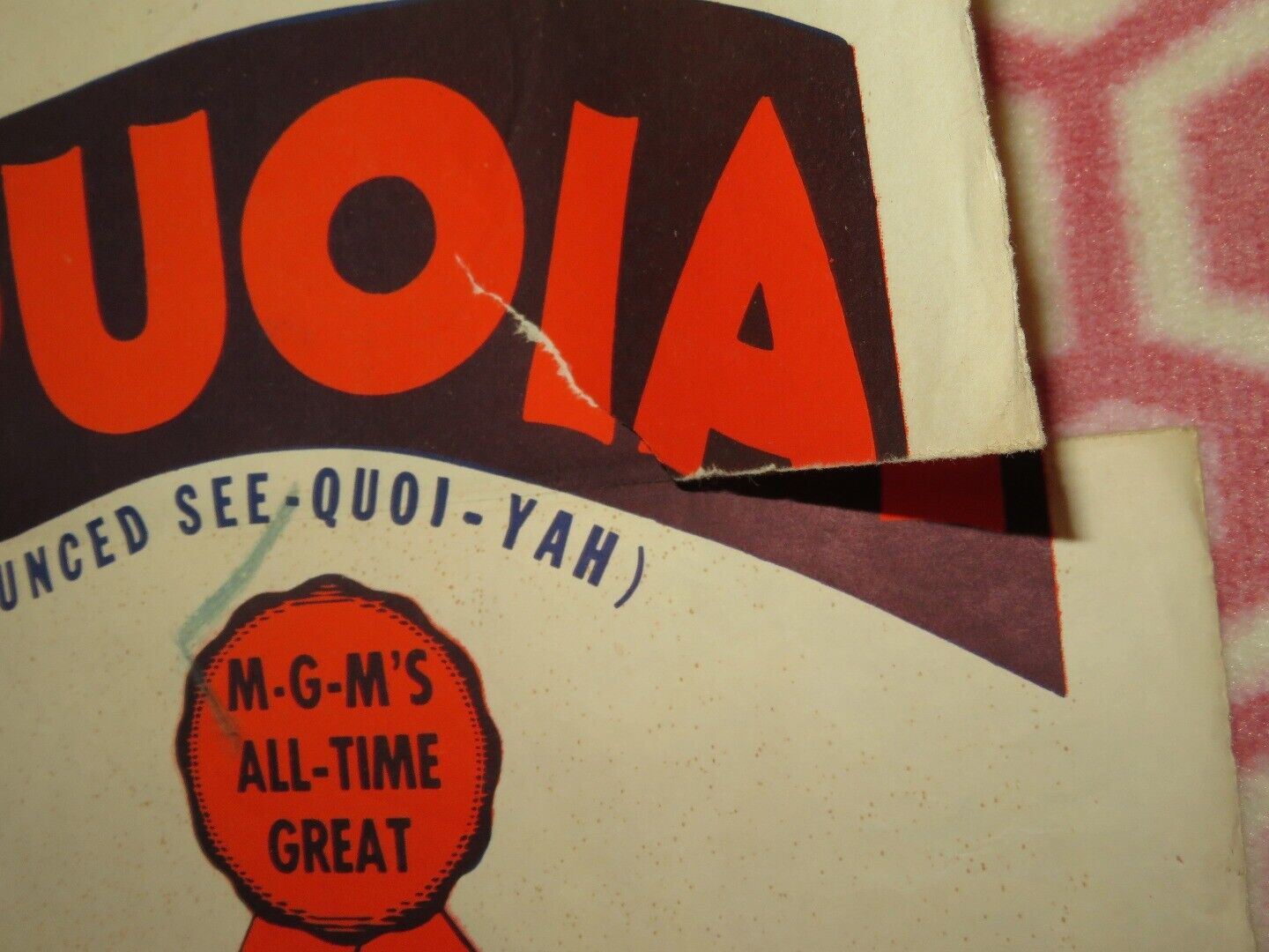 SEQUOIA FOLDED US ONE SHEET POSTER JEAN PARKER 1934 Movie posters