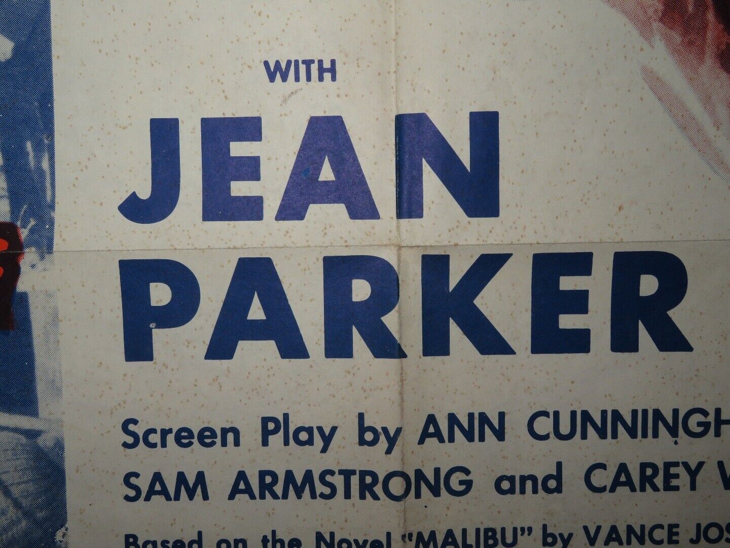 SEQUOIA FOLDED US ONE SHEET POSTER JEAN PARKER 1934 Movie posters