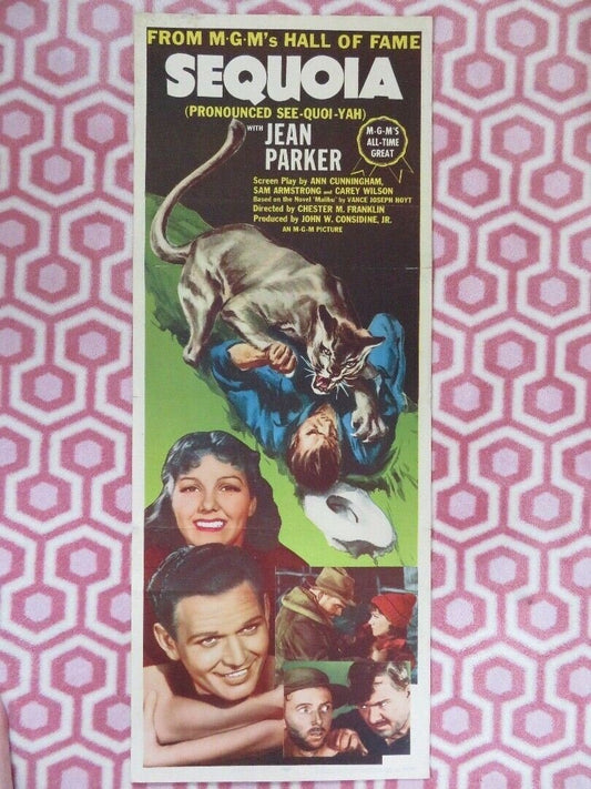 SEQUOIA US INSERT (14"x 36") POSTER JEAN PARKER 1934 R53/260 Movie posters
