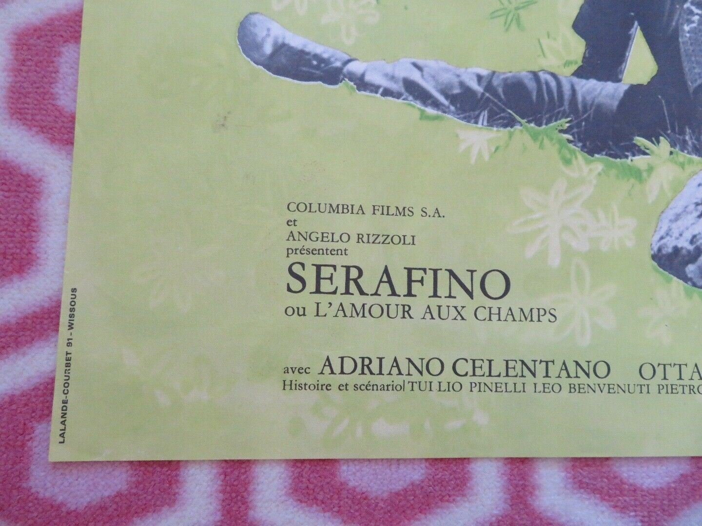 SERAFINO FRENCH MOYENNE (30.5"x 23") POSTER ADRIANO CELENTANO SARO URZI 1968 Movie posters