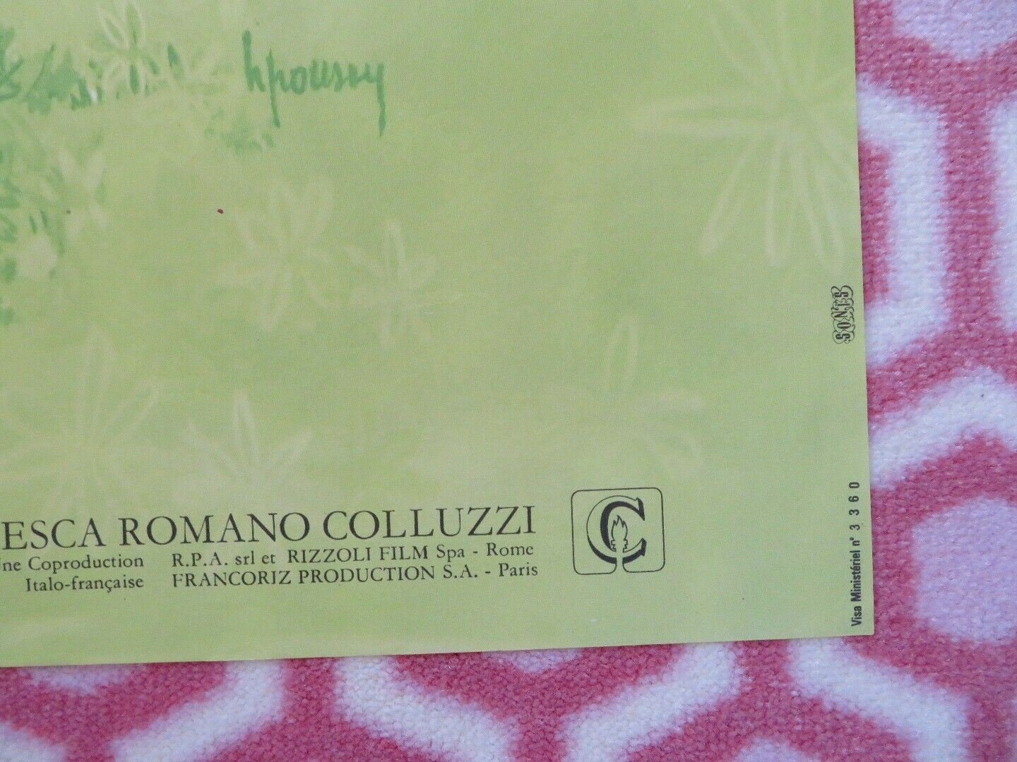 SERAFINO FRENCH MOYENNE (30.5"x 23") POSTER ADRIANO CELENTANO SARO URZI 1968 Movie posters