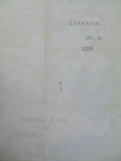 SERAFINO FRENCH MOYENNE (30.5"x 23") POSTER ADRIANO CELENTANO SARO URZI 1968 Movie posters