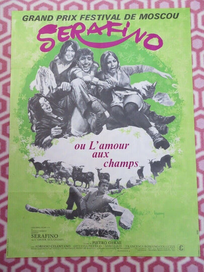 SERAFINO FRENCH MOYENNE (30.5"x 23") POSTER ADRIANO CELENTANO SARO URZI 1968 Movie posters