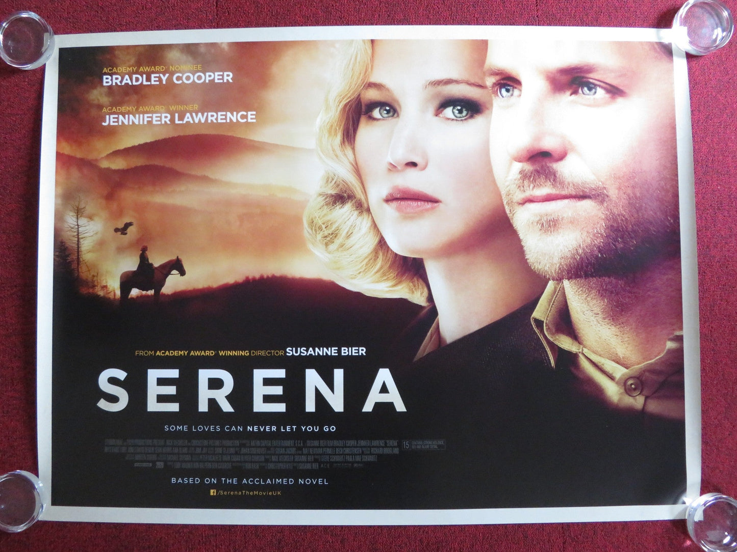 SERENA UK QUAD (30"x 40") ROLLED POSTER BRADLEY COOPER JENNIFER LAWRENCE 2014 Rendezvous Cinema Movie posters