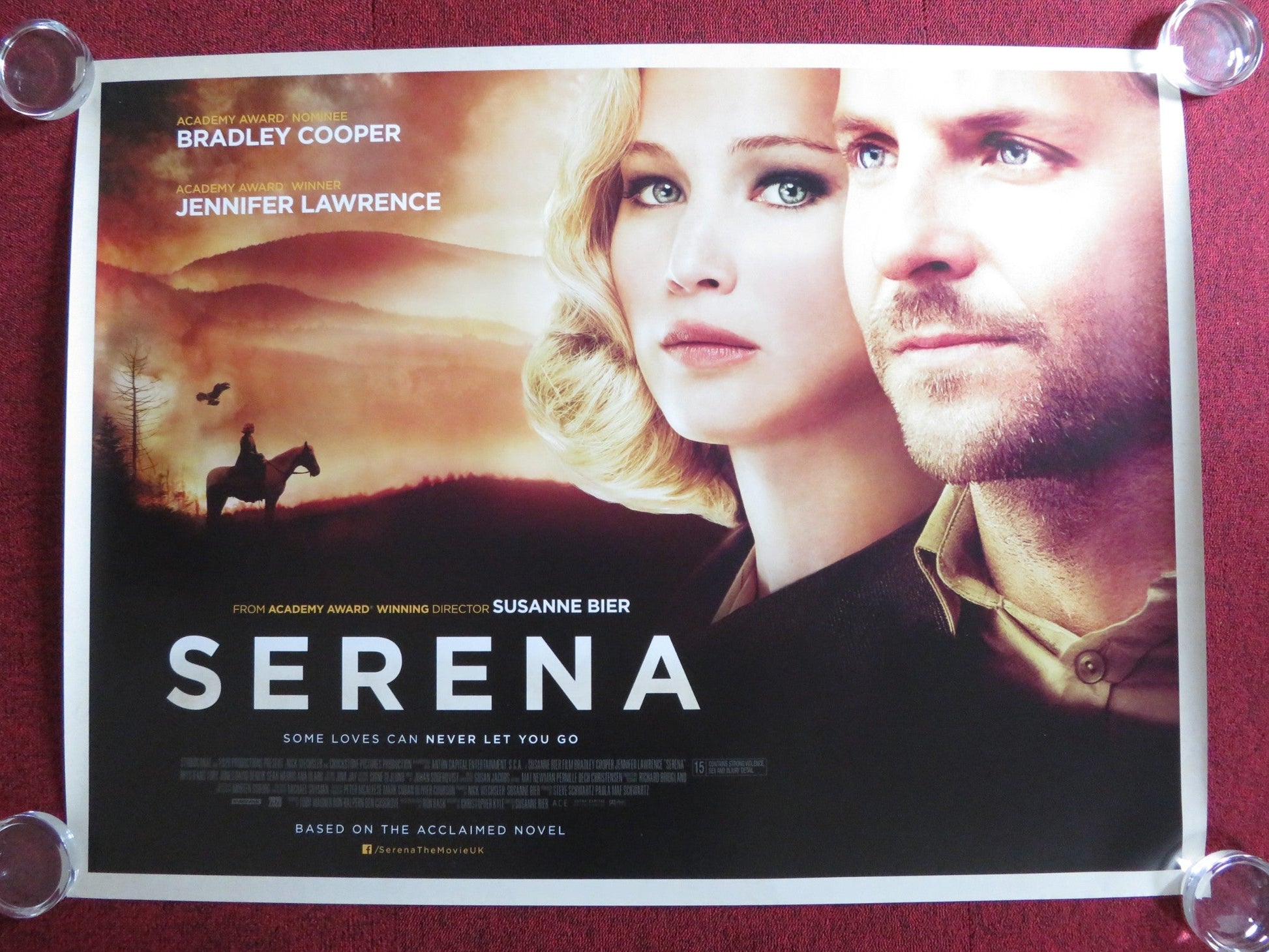 SERENA UK QUAD (30"x 40") ROLLED POSTER BRADLEY COOPER JENNIFER LAWRENCE 2014 Rendezvous Cinema Movie posters