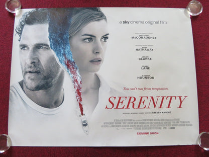 SERENITY UK QUAD (30"x 40") ROLLED POSTER MATTHEW MCCONAUGHEY ANNE HATHAWAY 2019 Rendezvous Cinema Movie posters