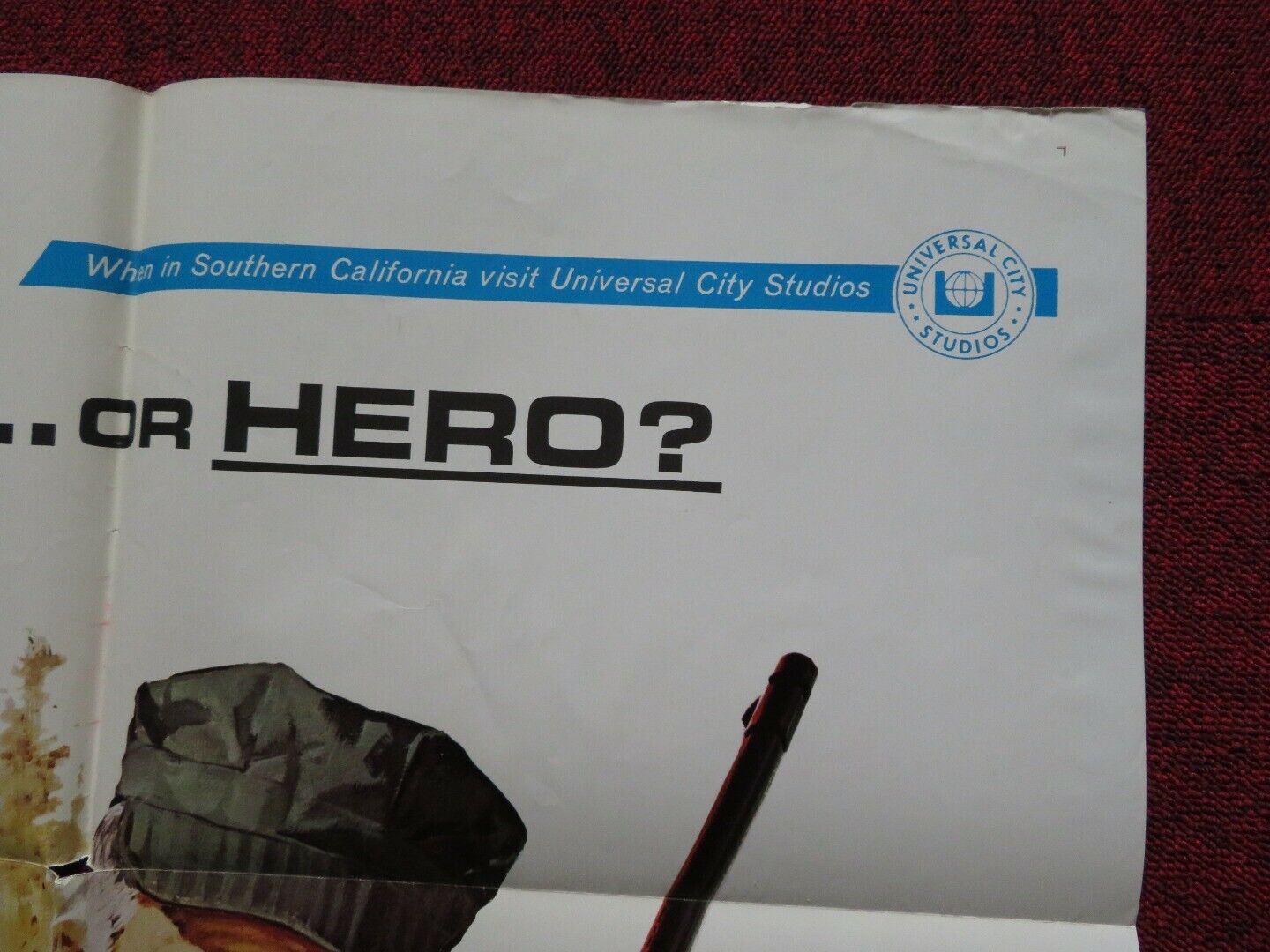 SERGEANT RYKER FOLDED US ONE SHEET POSTER LEE MARVIN VERA MILES 1968 Movie posters