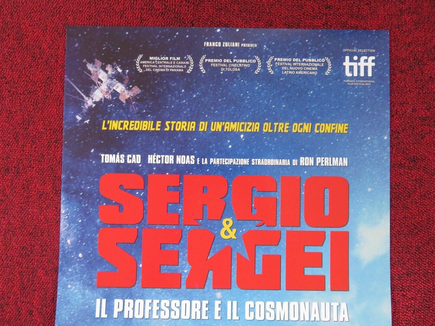 SERGIO AND SENGEI ITALIAN LOCANDINA (26.5"x12.5") POSTER TOMAS CAO 2017 Movie posters
