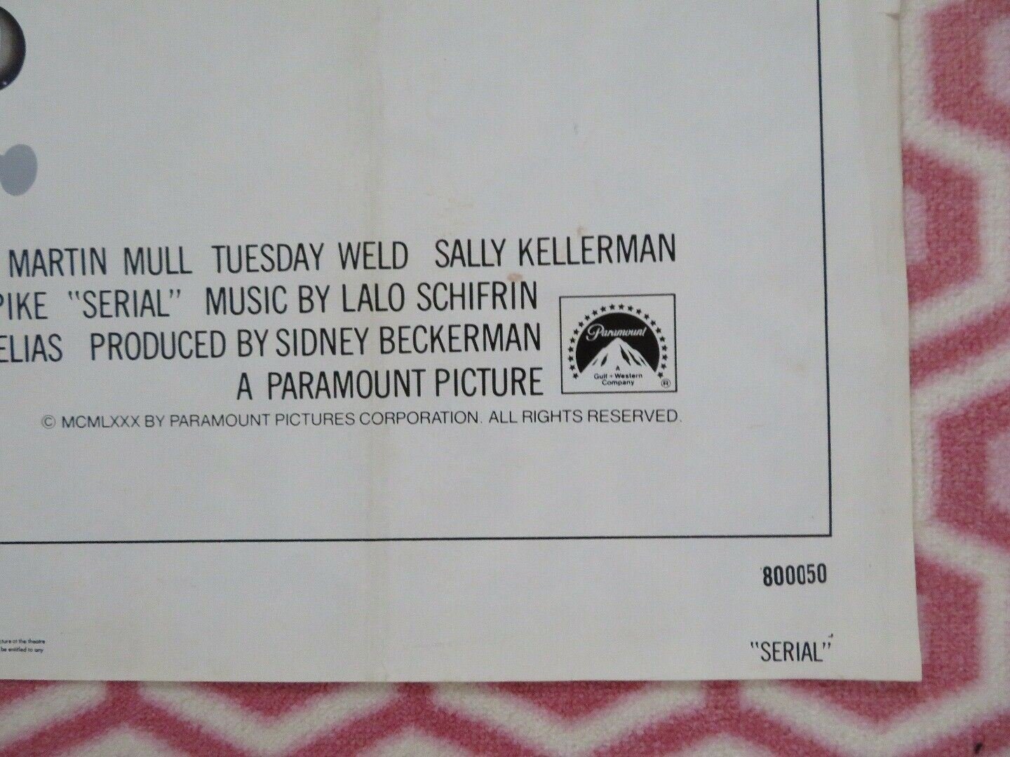 SERIAL US ONE SHEET POSTER CHRISTOPHER LEE 1980 Movie posters