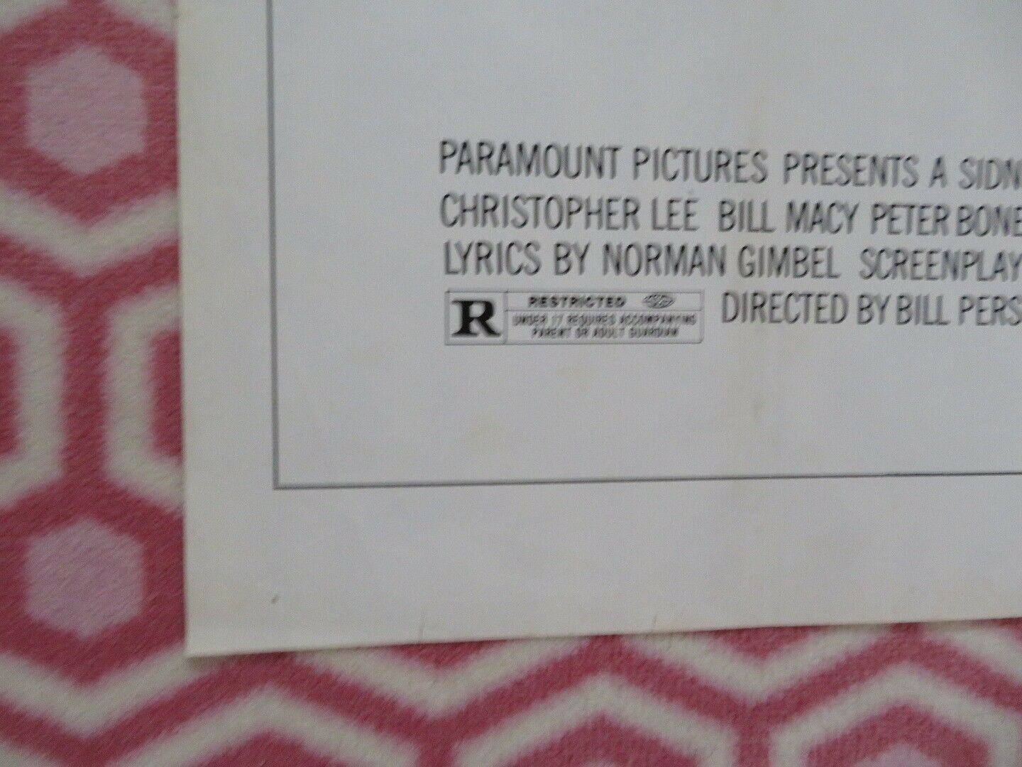 SERIAL US ONE SHEET POSTER CHRISTOPHER LEE 1980 Movie posters