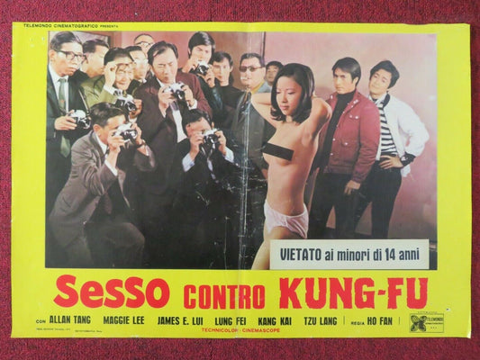 SESSO CONTRO KUNG - FU / XUE AI - B ITALIAN FOTOBUSTA POSTER ALAN TANG MAGGIE LEE Movie posters