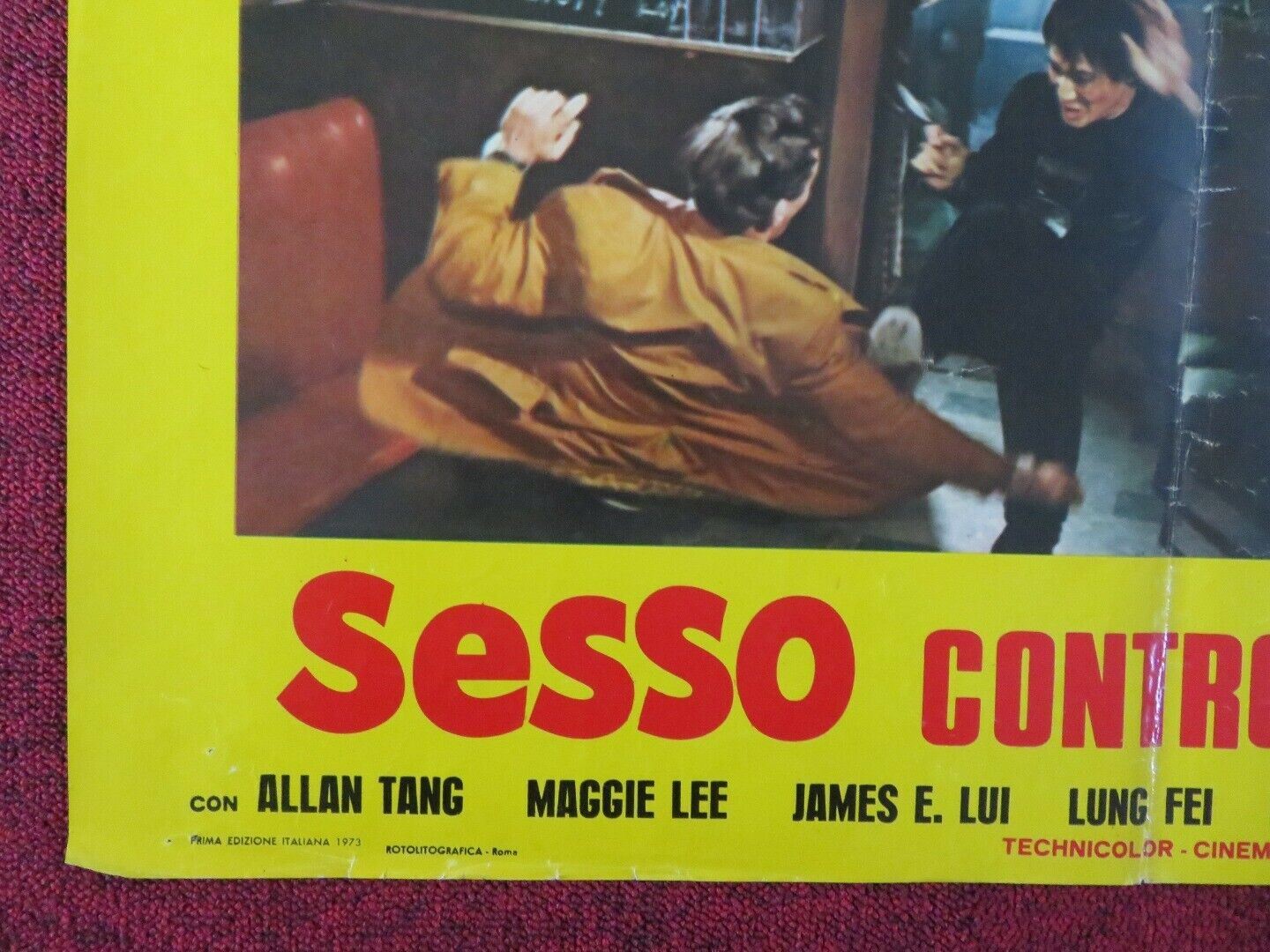 SESSO CONTRO KUNG - FU / XUE AI - C ITALIAN FOTOBUSTA POSTER ALAN TANG MAGGIE LEE Movie posters
