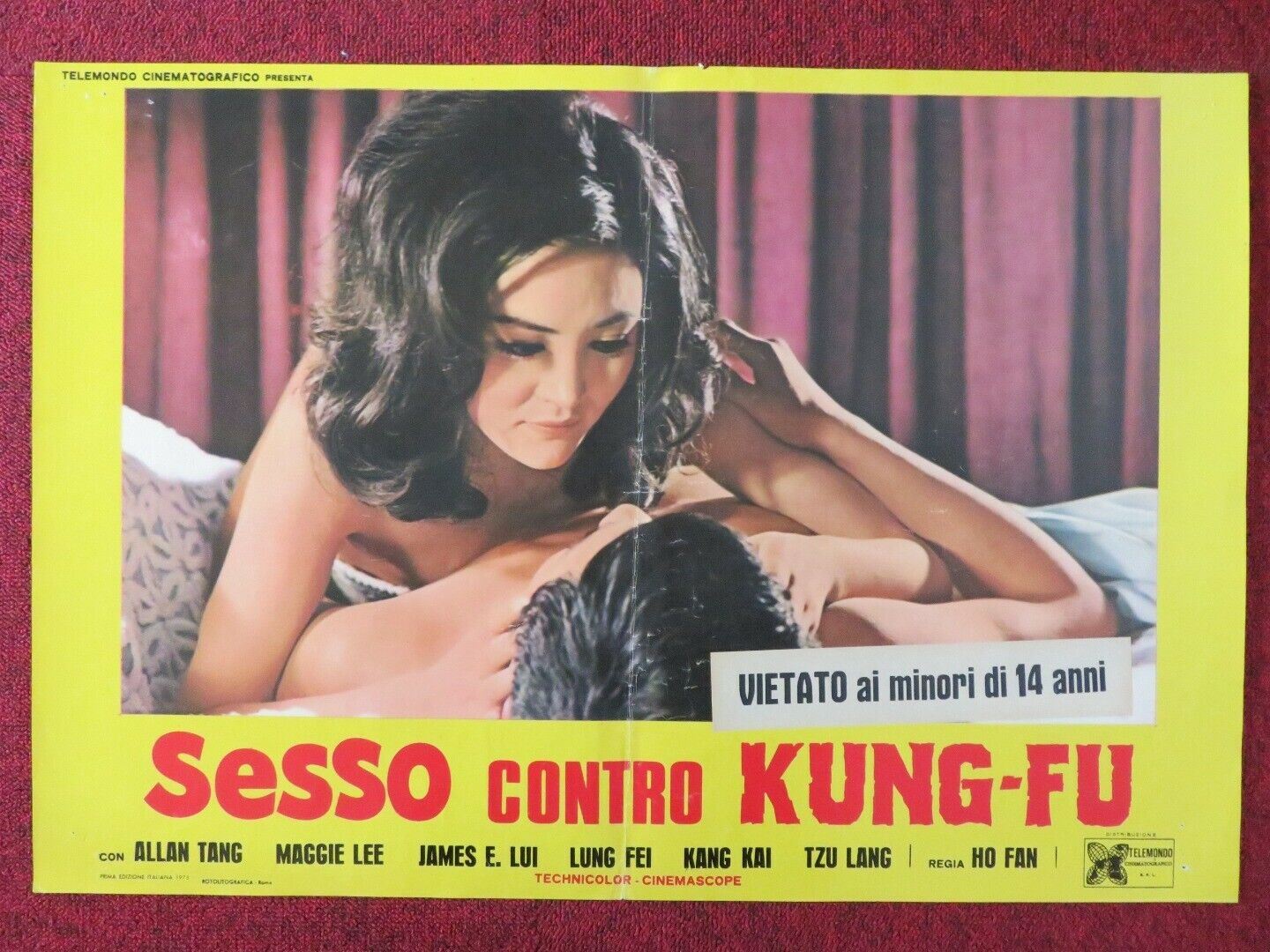 SESSO CONTRO KUNG - FU / XUE AI - D ITALIAN FOTOBUSTA POSTER ALAN TANG MAGGIE LEE Movie posters