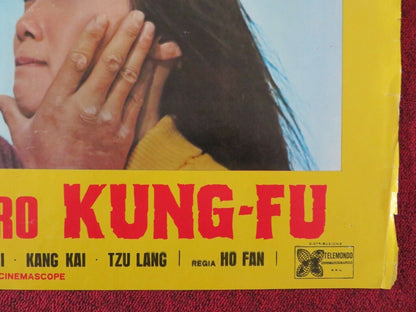 SESSO CONTRO KUNG - FU / XUE AI ITALIAN FOTOBUSTA POSTER ALAN TANG MAGGIE LEE 1972 Movie posters