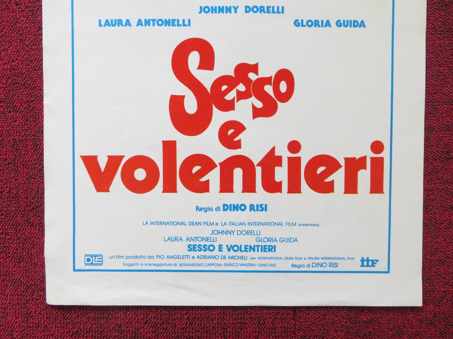 SESSO E VOLENTIERI ITALIAN LOCANDINA POSTER JOHNNY DORELLI LAURA ANTONELLI 1982 Rendezvous Cinema Movie posters