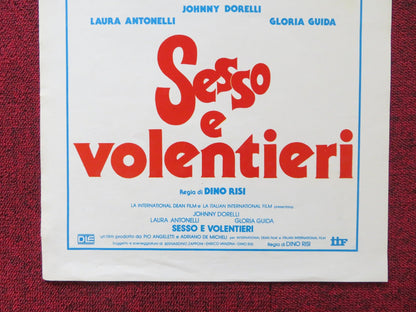 SESSO E VOLENTIERI ITALIAN LOCANDINA POSTER JOHNNY DORELLI LAURA ANTONELLI 1982 Rendezvous Cinema Movie posters