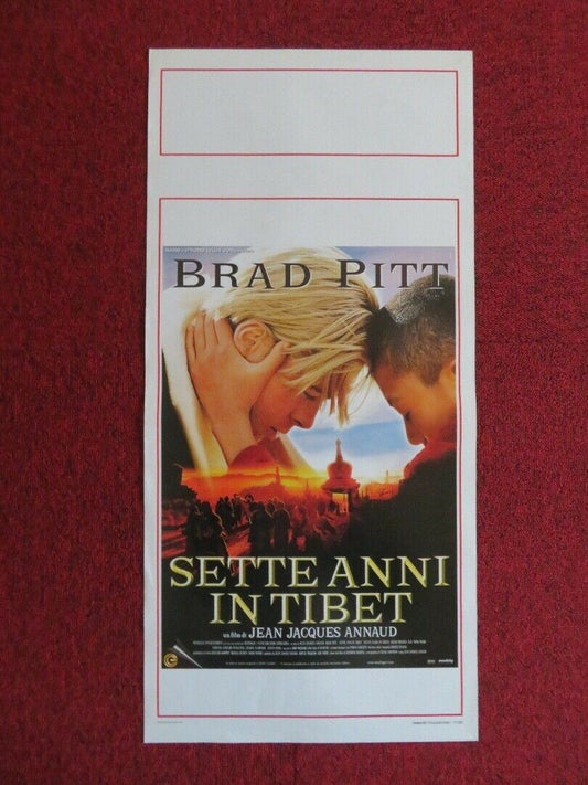 SETTE ANNI IN TIBET ITALIAN LOCANDINA (27.5"x13") POSTER BRAD PITT 1997 Movie posters