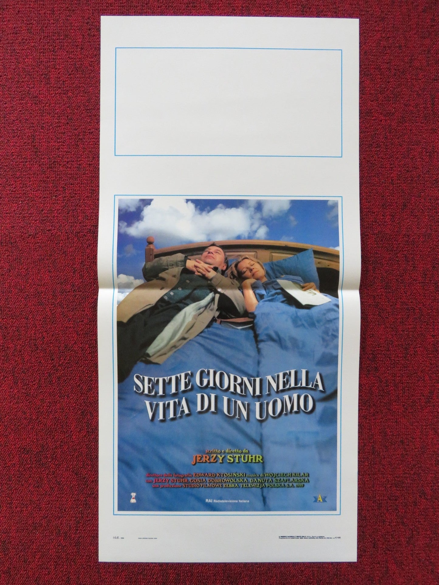 SETTE GIORNI NELLA VITA DI UN UOMO ITALIAN LOCANDINA POSTER JERZY STUHR 2000 Rendezvous Cinema Movie posters