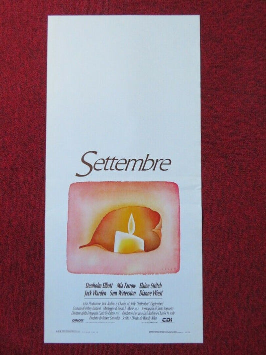 SETTEMBRE/ steptember ITALIAN LOCANDINA (27.5"x13") POSTER DENHOLM ELLIOTT 1988 Movie posters