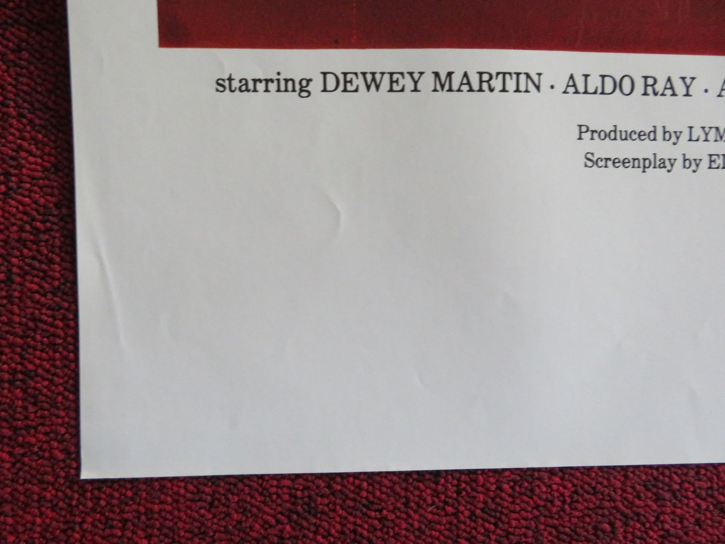 SEVEN ALONE FOLDED US ONE SHEET POSTER DEWEY MARTIN ANNE COLLINGS 1974 Rendezvous Cinema Movie posters