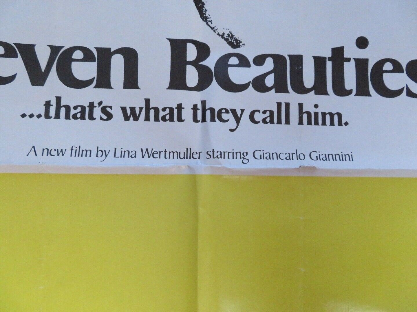 SEVEN BEAUTIES US ONE SHEET POSTER GIANCARLO GIANNINI 1975 - Rendezvous Cinema