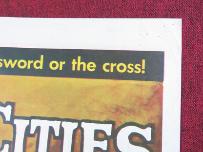 SEVEN CITES OF GOLD FOLDED US ONE SHEET POSTER RICHARD EGAN ANTHONY QUINN 1955 Rendezvous Cinema Movie posters