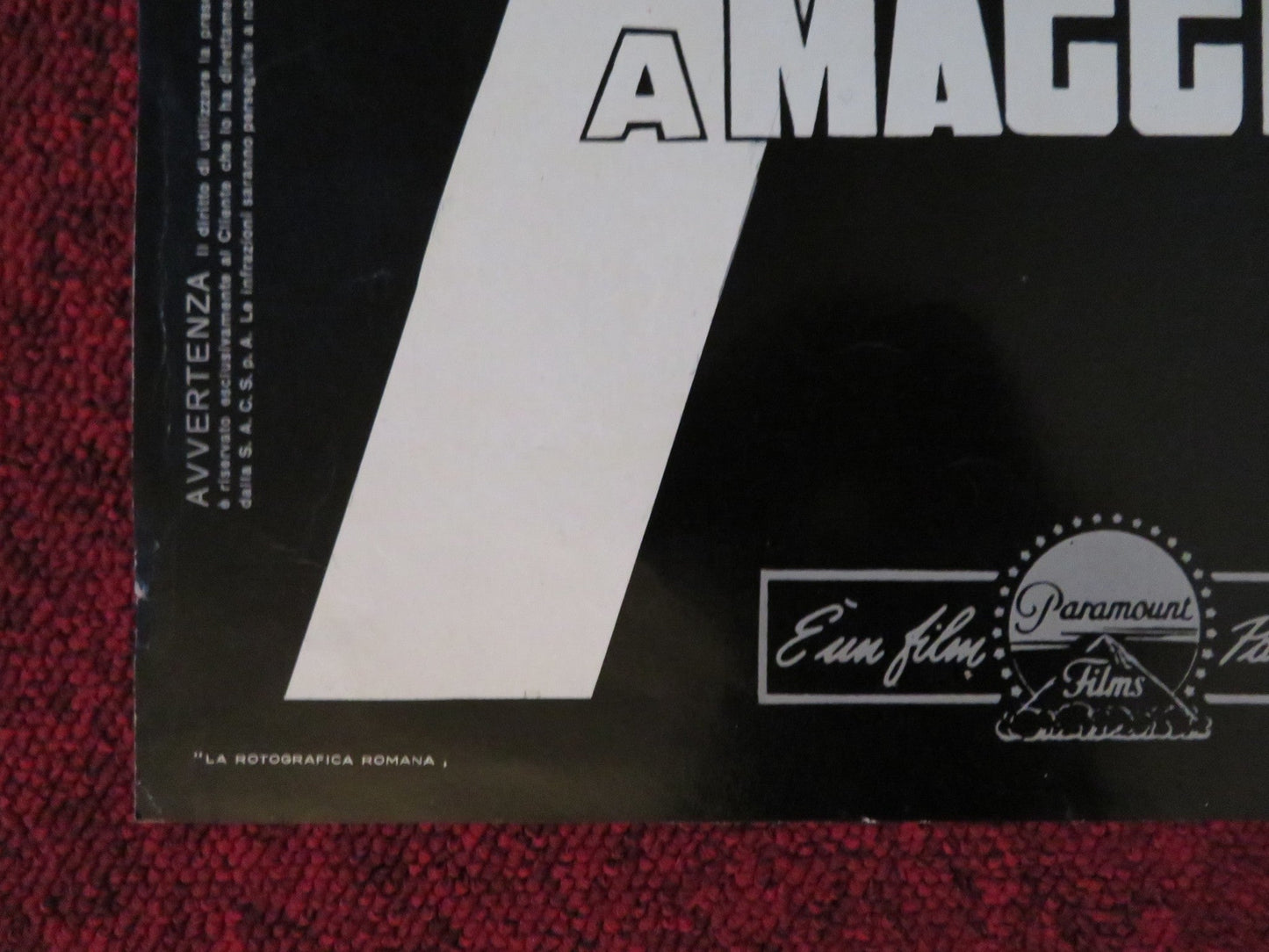 SEVEN DAYS IN MAY - A ITALIAN FOTOBUSTA POSTER BURT LANCASTER KIRK DOUGLAS 1964 Rendezvous Cinema Movie posters